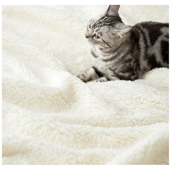 Sherpa Fleece Blanket Twin Microfiber Velvet Reversible, GRAY - Picture 8 of 9